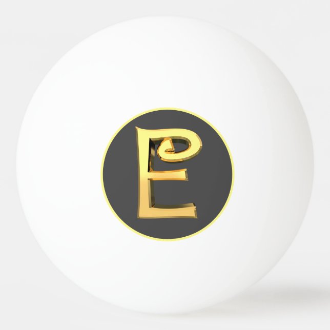 Personlig Golden Brev E Pingisboll (Framsidan)