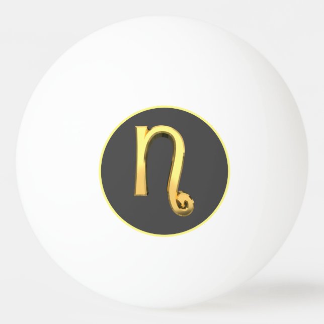 Personlig Golden Brev N Pingisboll (Framsidan)
