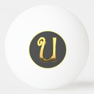 Personlig Golden Brev U Pingisboll