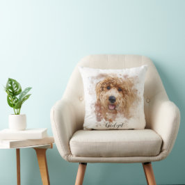 Personlig Golden Doodle/Cavapoo Kudde