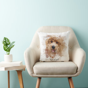 Personlig Golden Doodle/Cavapoo Kudde