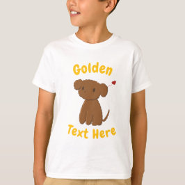Personlig Golden Doodle Hund Barn T-shirt