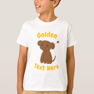 Personlig Golden Doodle Hund Barn T-shirt