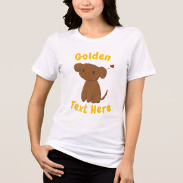 Personlig Golden Doodle Hund T Shirt