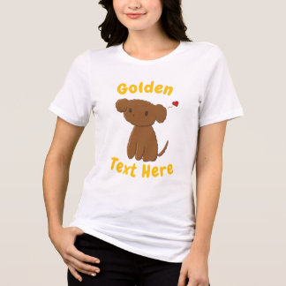 Personlig Golden Doodle Hund T Shirt