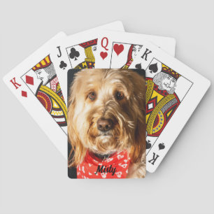 Personlig Golden doodle Puppy Hund Casinokort