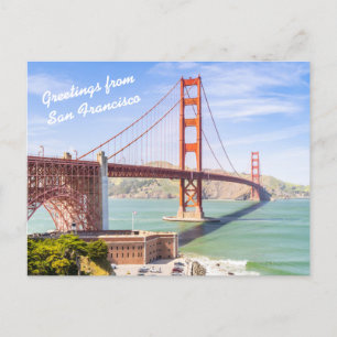 Personlig Golden Grind Bridge Landcape Photo Vykort