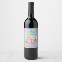 Personlig Golden Rainbow Unicorn Juice Label
