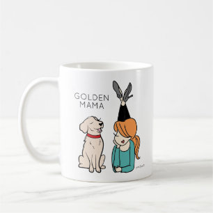 Personlig Golden Reriever Mamma Coffee Mugg