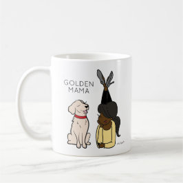 Personlig Golden Reriever Mamma Coffee Mugg