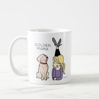 Personlig Golden Reriever Mamma Coffee Mugg