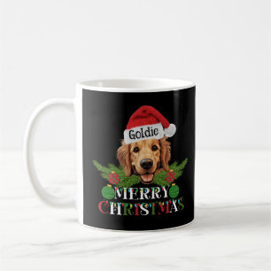 Personlig Golden Retriever God jul Kaffemugg