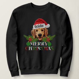 Personlig Golden Retriever God jul T Shirt