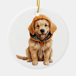 Personlig Golden Retriever Hund Art Julgransprydnad Keramik