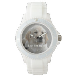 Personlig Golden Retriever Hund Photo and Namn Armbandsur