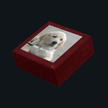 Personlig Golden Retriever Hund Photo and Namn Smyckeskrin<br><div class="desc">Anpassa den här Golden Retriever-Hund med hund eller hundvalvets foto och namn (eller annat husdjursfoto eller personfoto/namn). Texten lyder "Bästa Hund någonsin" eller lägg till din egen text - Vi kärlek Daisy (din hund namn), hund födelsedag eller dagen då du passerar. Klicka bara på "anpassa" om du vill lägga till...</div>