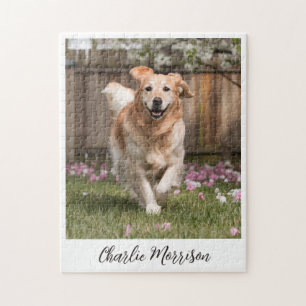 Personlig Golden Retriever Hund Photo Pussel