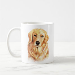 Personlig Golden Retriever Kaffemugg