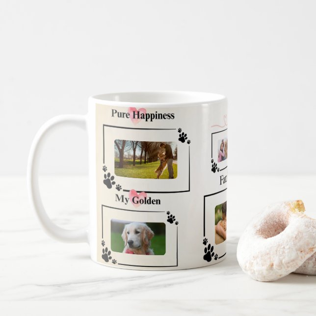 Personlig Golden Retriever Mamma Mugg - Anpassning (Med munk)