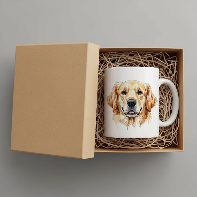Personlig golden retriever-mugg kaffemugg (Skapare uppladdad)