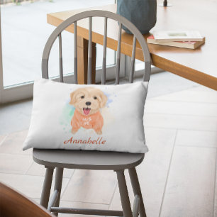 Personlig Golden Retriever Nursery Barn Room Prydnadskudde