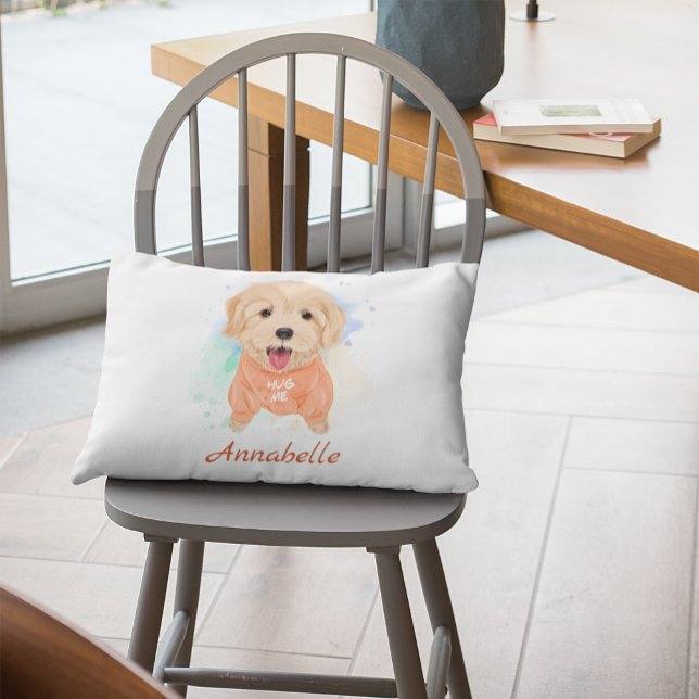 Personlig Golden Retriever Nursery Barn Room Prydnadskudde (Skapare uppladdad)