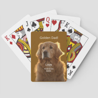 Personlig Golden Retriever Pappa Casinokort