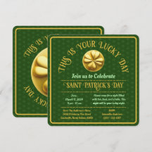 Personlig Golden Shamrock St. Patrick's Day