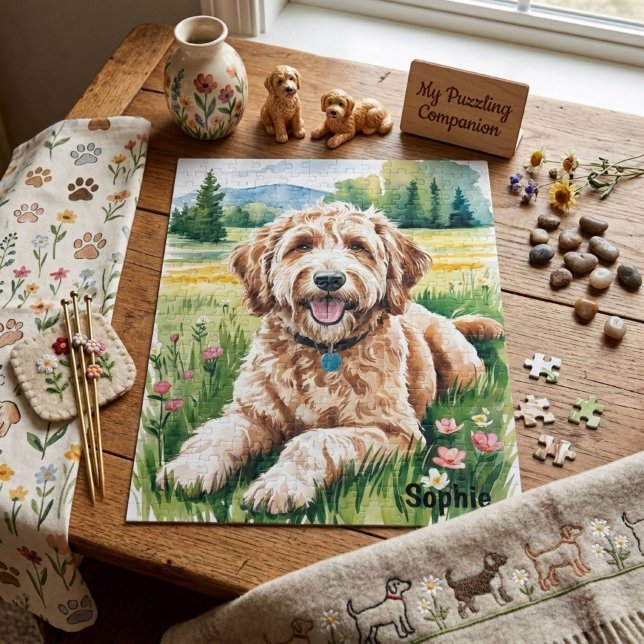 Personlig Goldendoodle Pussel (Skapare uppladdad)