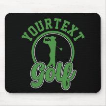 Personlig Golf ADD NAMN Retro Pro Golfer Swing