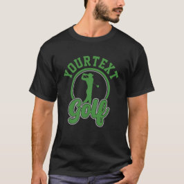Personlig Golf ADD NAMN Retro Pro Golfer Swing T Shirt