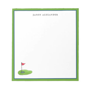 Personlig Golf Anteckningsblock