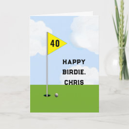 Personlig Golf Birthday Kort