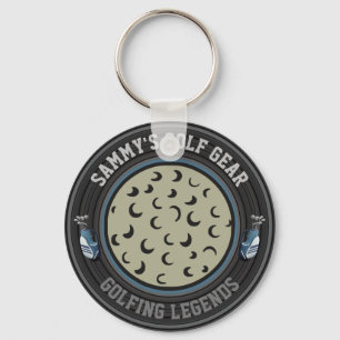 Personlig Golf Boll Keychain Nyckelring