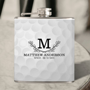 Personlig Golf Boll Mönster Namn Monogram Age Fickplunta