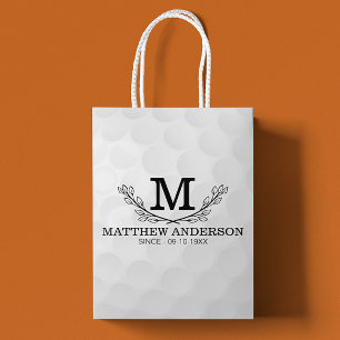 Personlig Golf Boll Mönster Namn Monogram Ålder