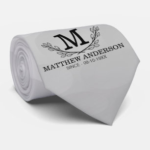 Personlig Golf Boll Mönster Namn Monogram Ålder Slips
