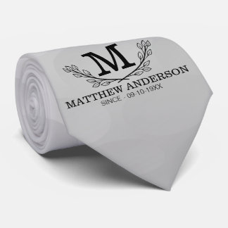 Personlig Golf Boll Mönster Namn Monogram Ålder Slips