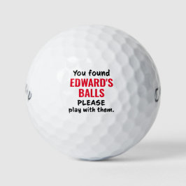 Personlig Golf Bollar Funny Borttappad Boll som sä