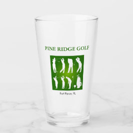 Personlig Golf Course Glass Tumbler Glaskopp