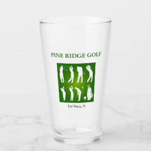 Personlig Golf Course Glass Tumbler Glaskopp