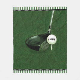 Personlig Golf Fleecefilt