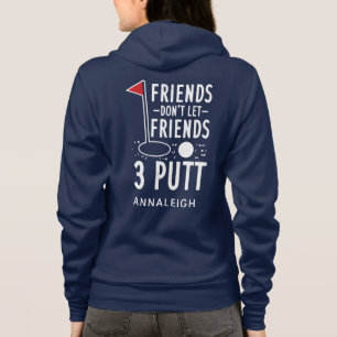 Personlig Golf Friends 3 Putt Funny Novelty T Shirt