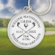 Personlig Golf Hål i en klassisk modern Rund Silverfärgad Nyckelring (Skapare uppladdad)