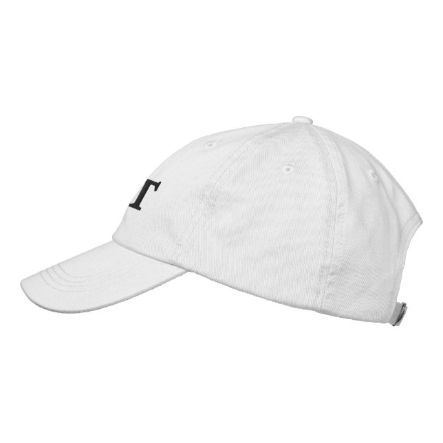 Personlig Golf Klubb Classic Simple White Hat Broderad Keps (Vänster)