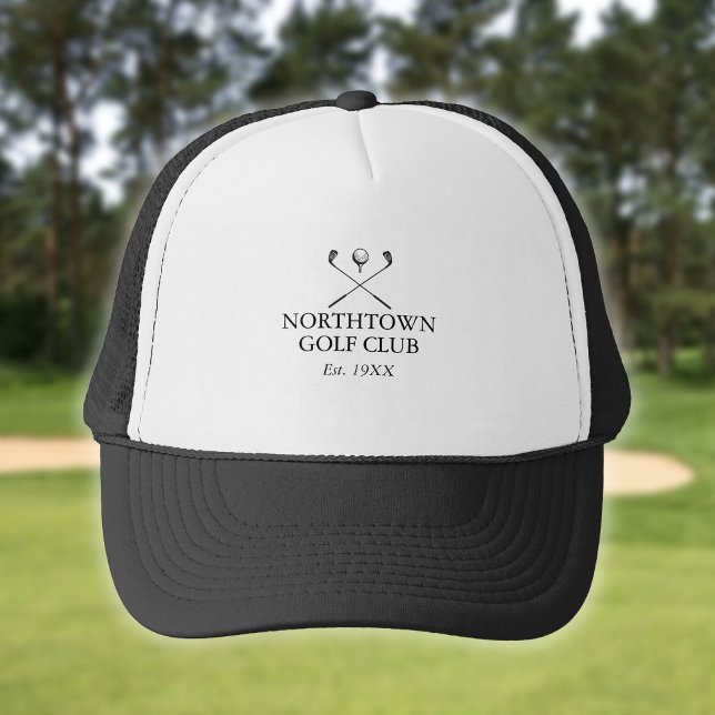 Personlig Golf Klubb Namn Classic Keps (Personalized Golf Club Name Classic Trucker Hat)