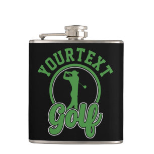 Personlig Golf LÄGG TILL NAMN Retro Pro Golfare Sv Fickplunta