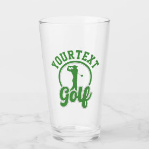 Personlig Golf LÄGG TILL NAMN Retro Pro Golfare Sv Glaskopp
