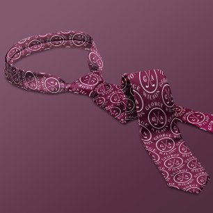 Personlig Golf Monogram Namn Burgundy Golf Boll Slips