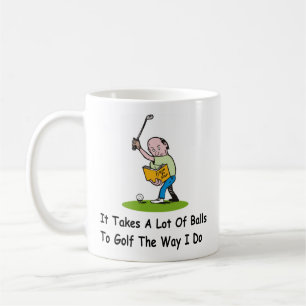 Personlig Golf Player Gift Kaffemugg